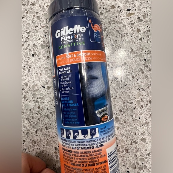 Gillette Fusion Proglide Sensitive Gel 2 in 1 - Ocean Breeze - Picture 3 of 3